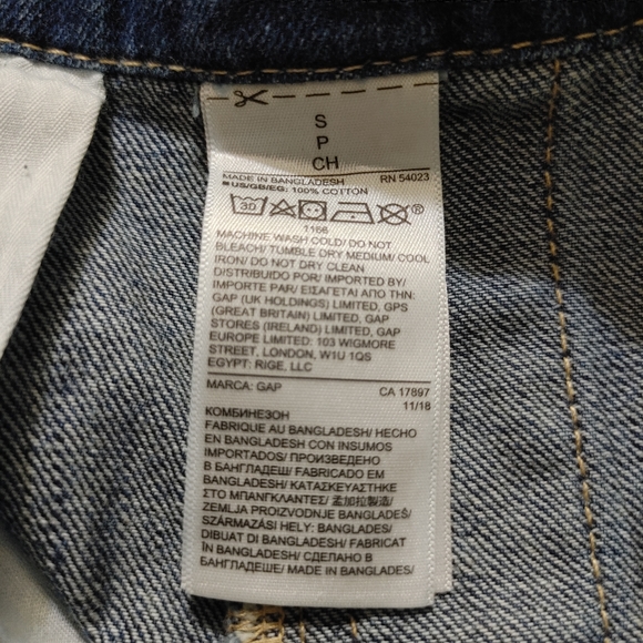 GAP Denim Short Overalls NWT - Picture 5 of 7